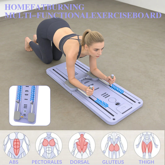Versatile Pilates Board Abdominal Training Board Workout Exercise Equipment All Body Training Board Fitness Push-up Board
