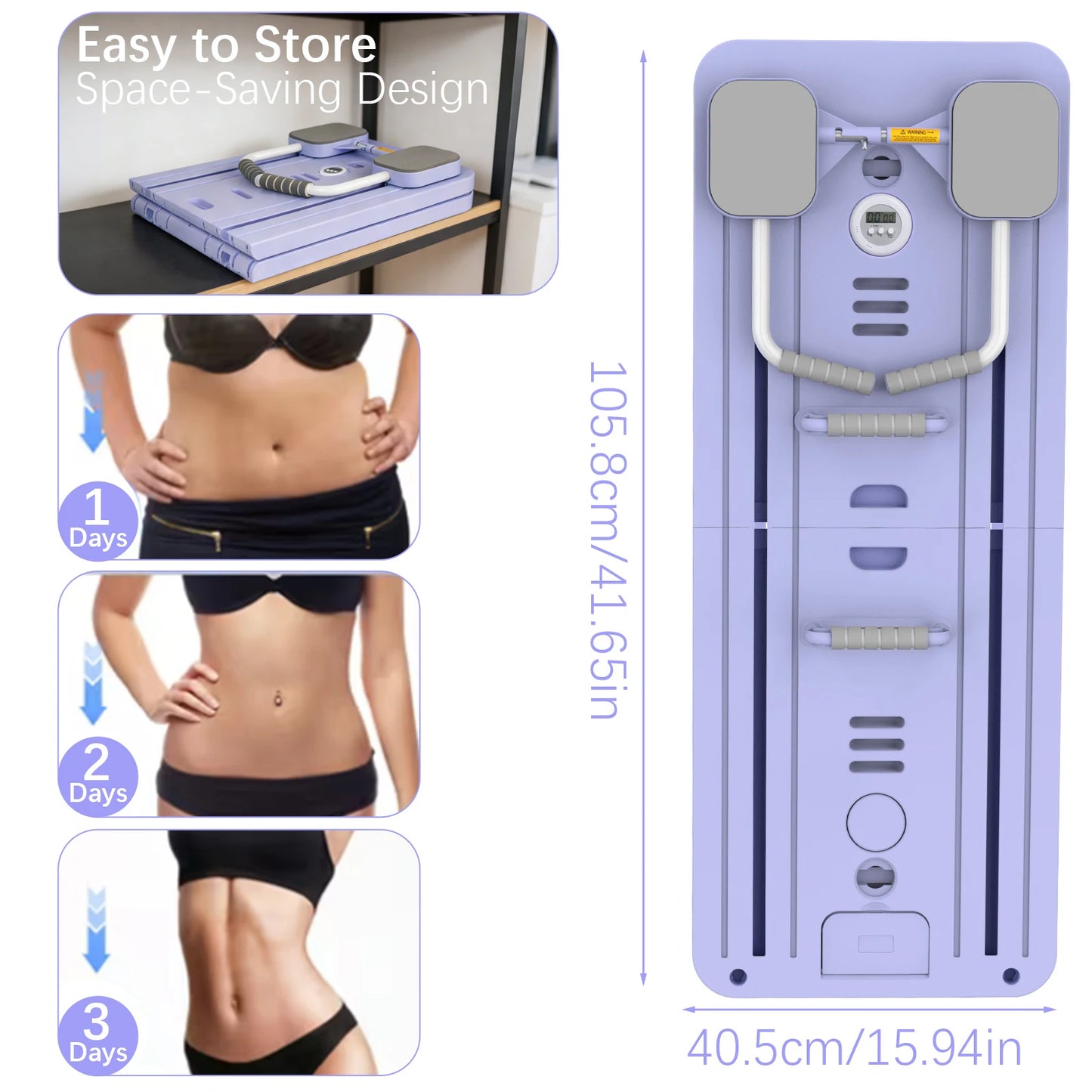 Versatile Pilates Board Abdominal Training Board Workout Exercise Equipment All Body Training Board Fitness Push-up Board