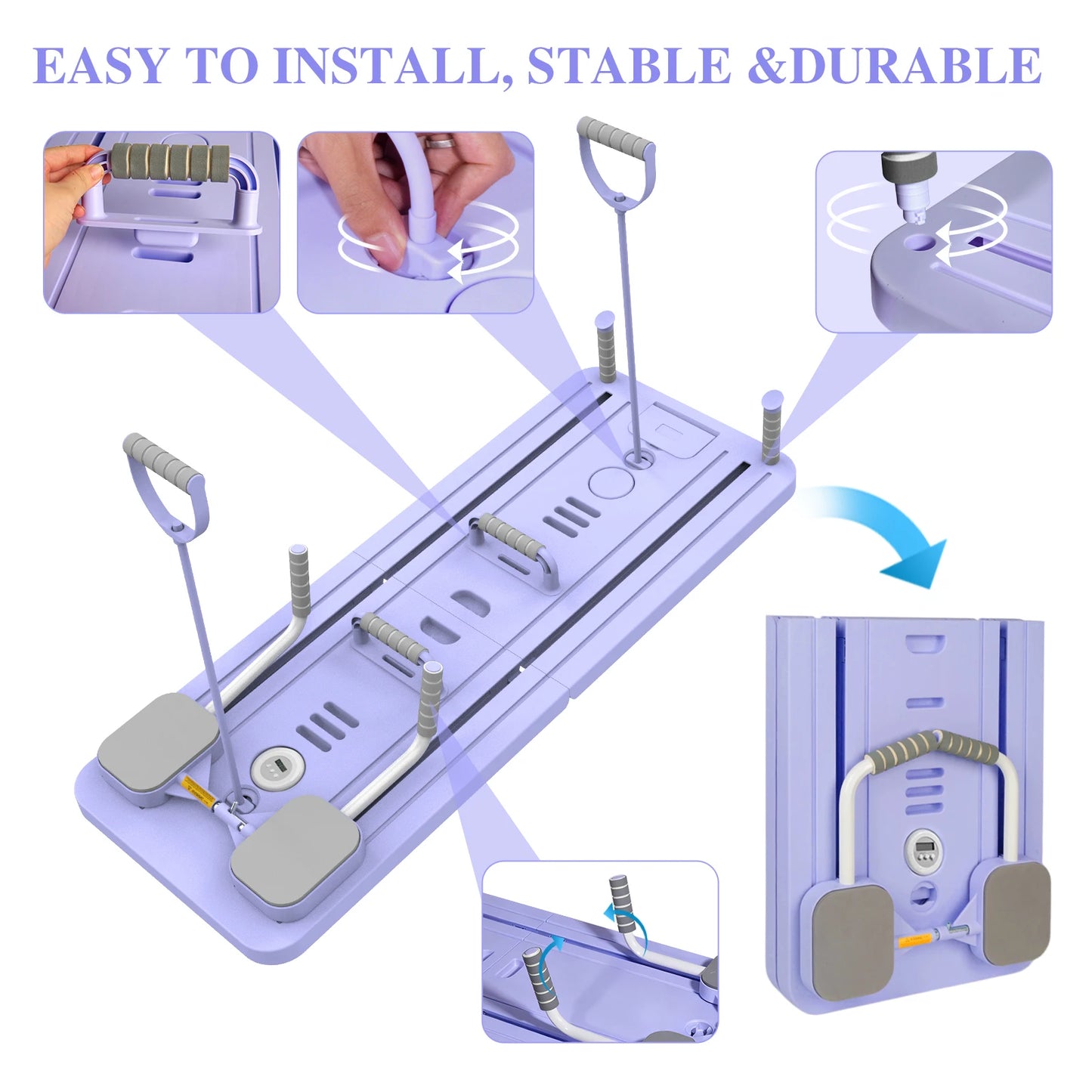Versatile Pilates Board Abdominal Training Board Workout Exercise Equipment All Body Training Board Fitness Push-up Board